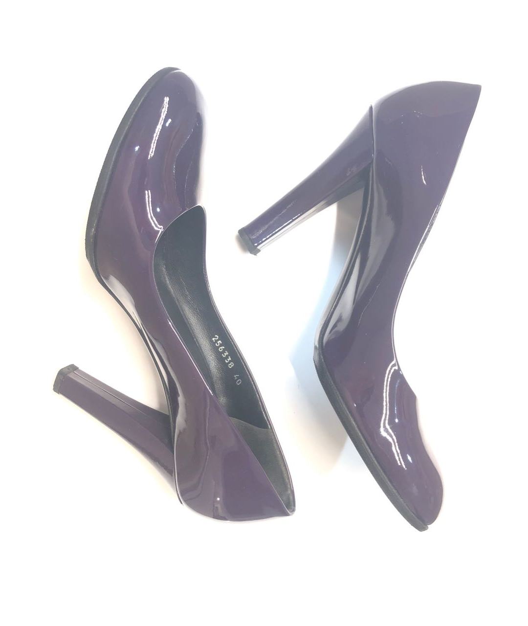 GUCCI Фиолетовые туфли из лакированной кожи, фото 5