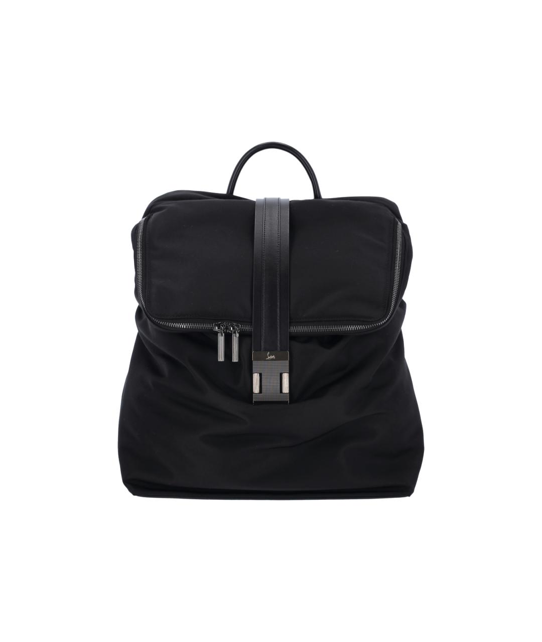 CHRISTIAN LOUBOUTIN Черный кожаный рюкзак, фото 1