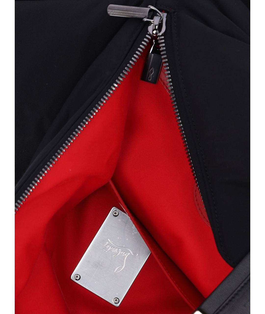 CHRISTIAN LOUBOUTIN Черный кожаный рюкзак, фото 5