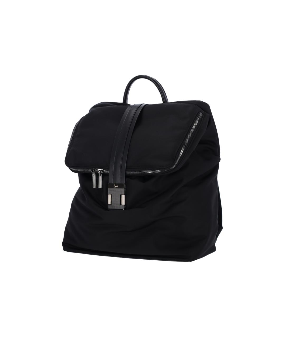 CHRISTIAN LOUBOUTIN Черный кожаный рюкзак, фото 2