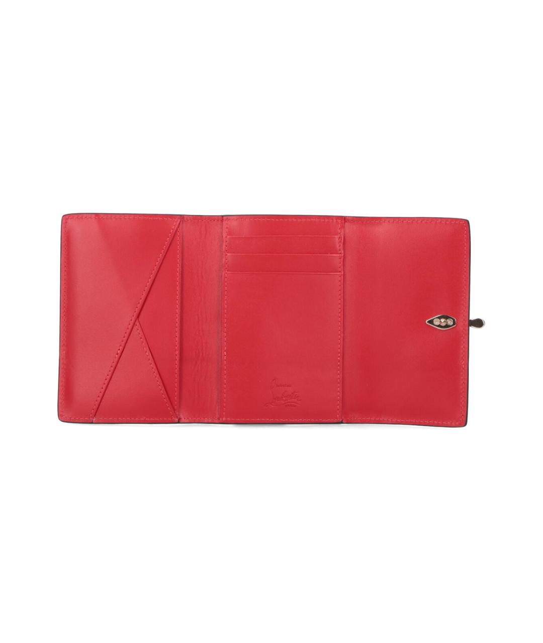 CHRISTIAN LOUBOUTIN Черный кожаный кошелек, фото 2