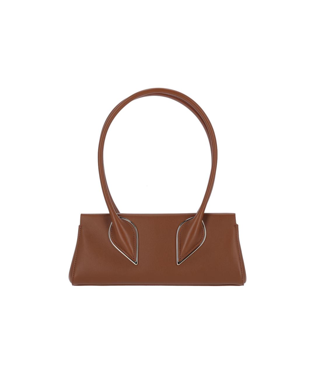 CHRISTIAN LOUBOUTIN Коричневая кожаная сумка тоут, фото 3