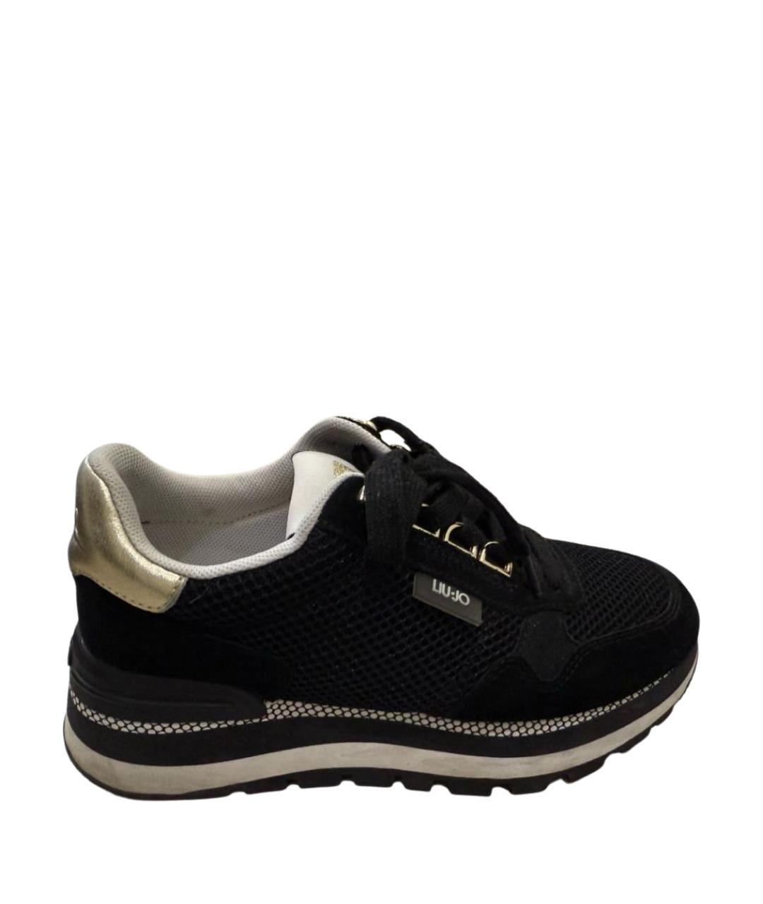 LIU JO Черные текстильные кроссовки, фото 1