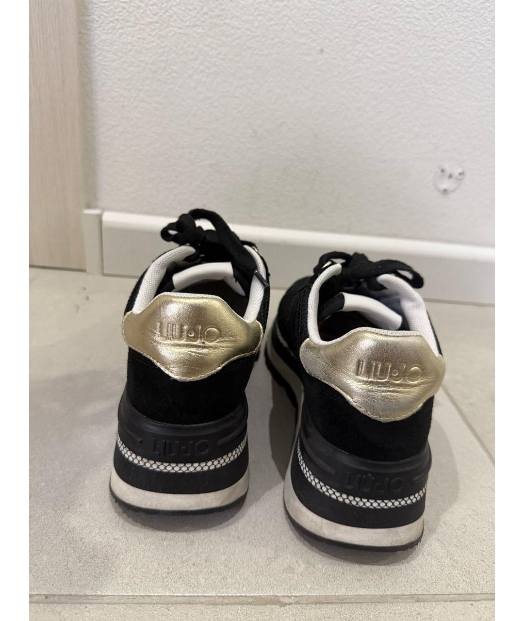 LIU JO Черные текстильные кроссовки, фото 4