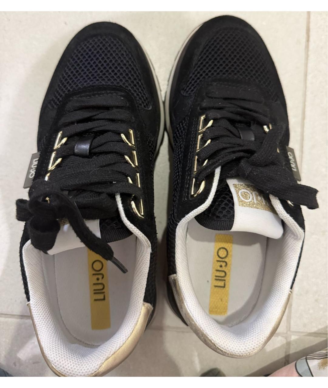 LIU JO Черные текстильные кроссовки, фото 3