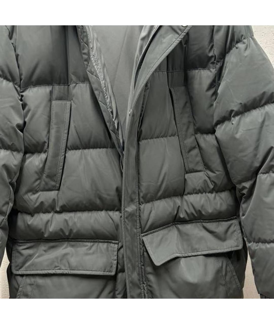 ELEVENTY Серый полиэстеровый пуховик, фото 4