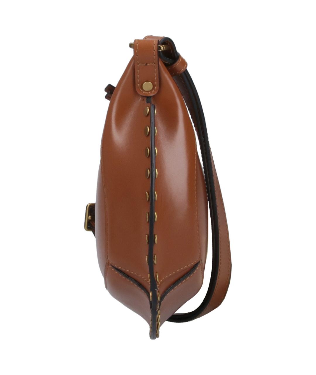 ISABEL MARANT Коричневая кожаная сумка через плечо, фото 5