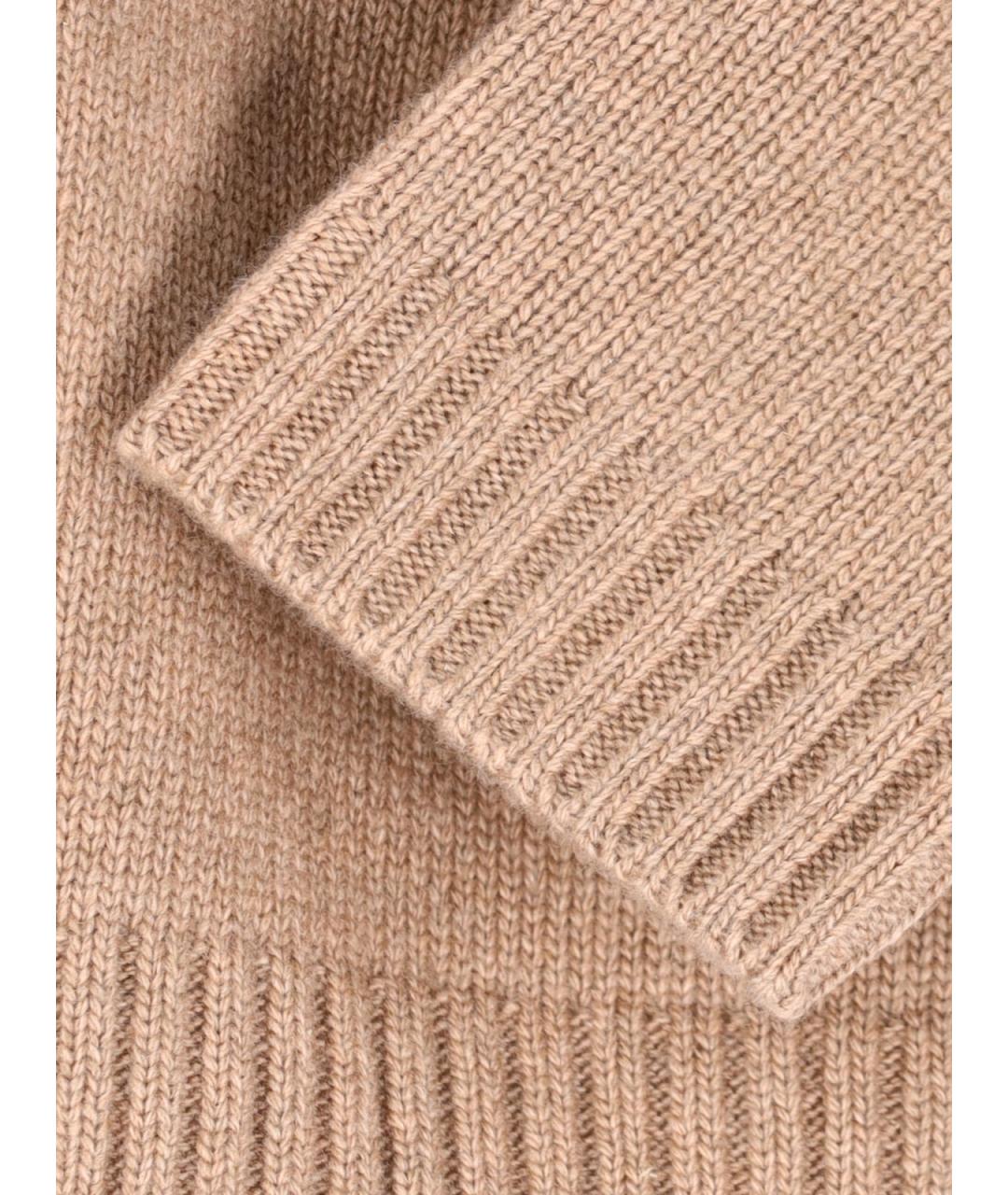 CHLOE Бежевый шерстяной джемпер / свитер, фото 4