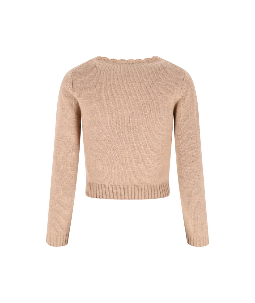 CHLOE Бежевый шерстяной джемпер / свитер, фото 2