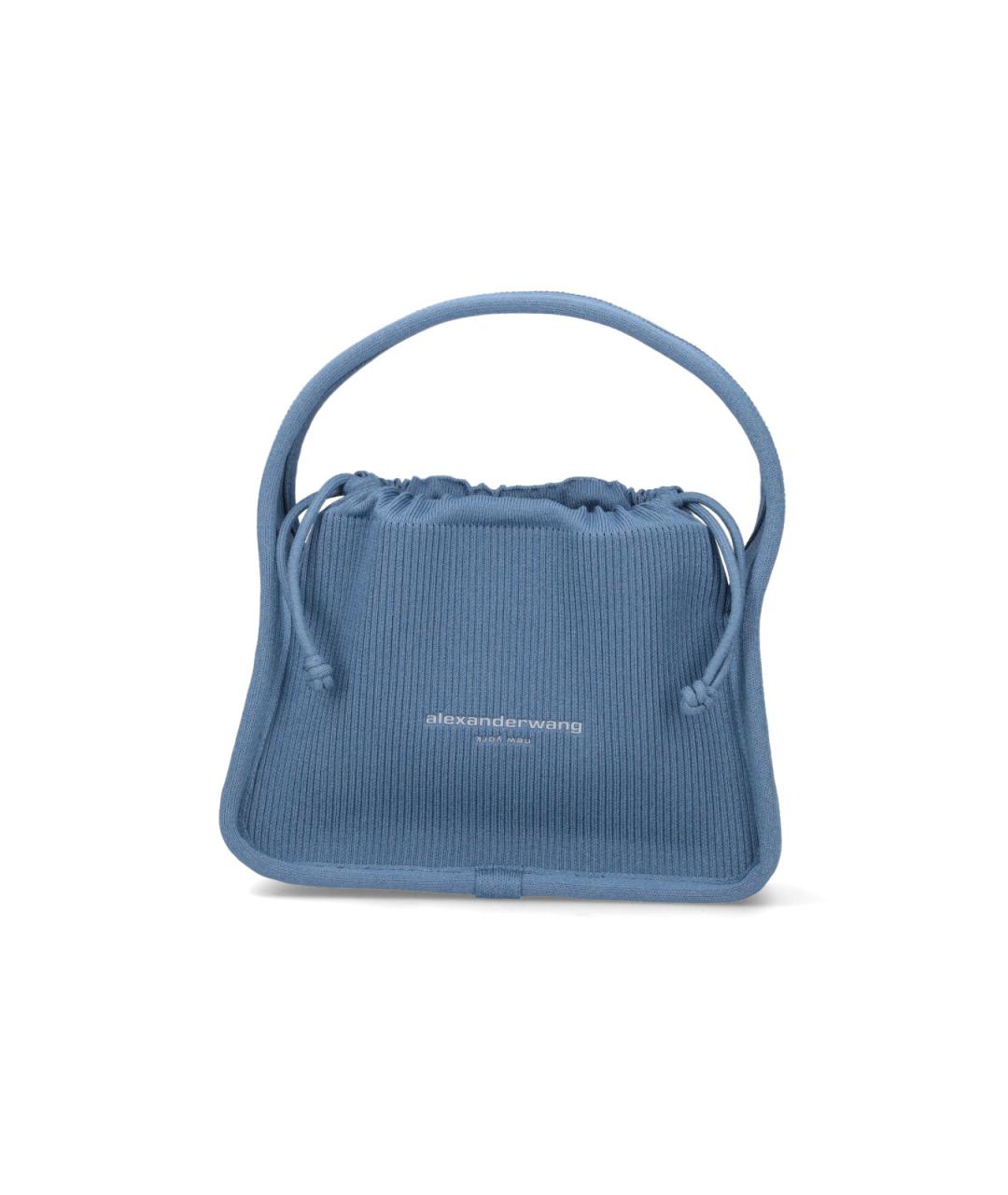 ALEXANDER WANG Синяя сумка с короткими ручками, фото 1