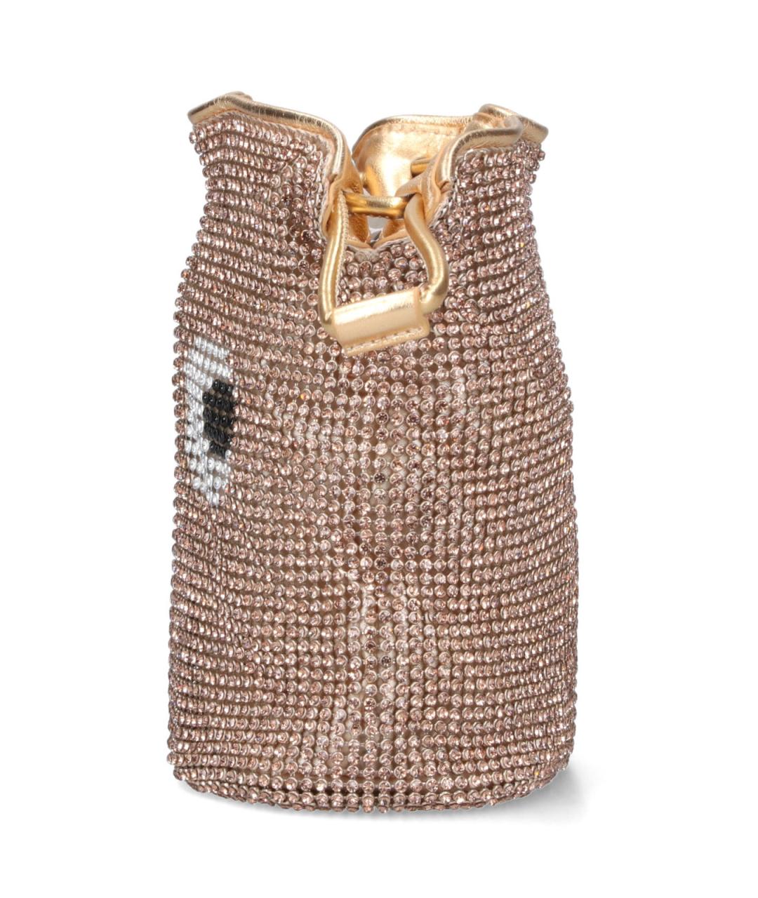 ANYA HINDMARCH Золотая сумка через плечо, фото 5