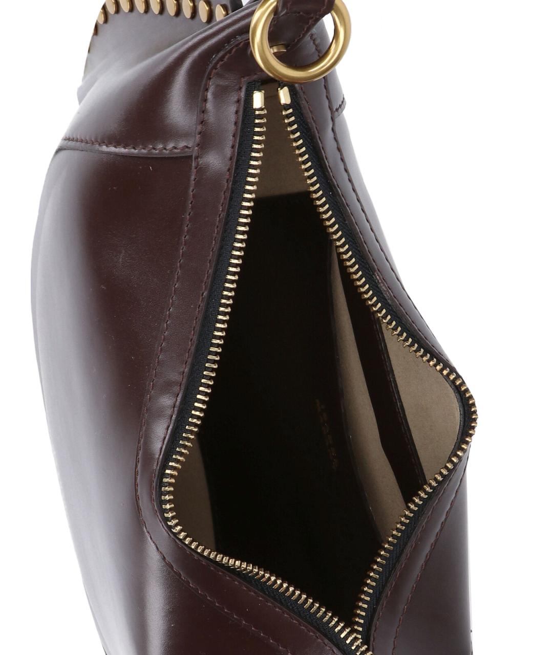 ISABEL MARANT Коричневая кожаная сумка через плечо, фото 4