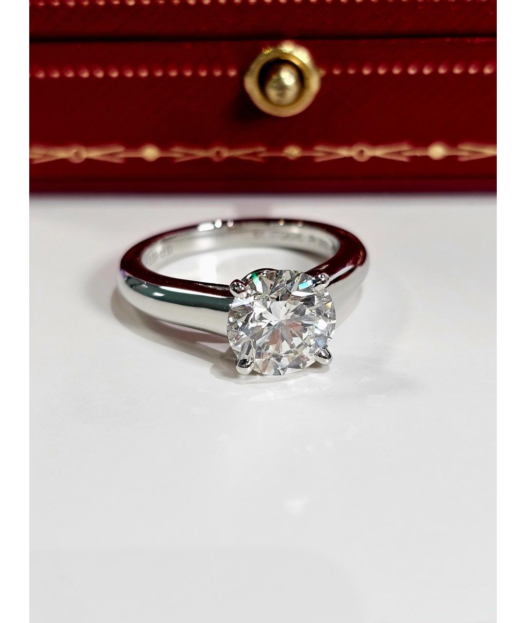 CARTIER Серебряное платиновое кольцо, фото 3