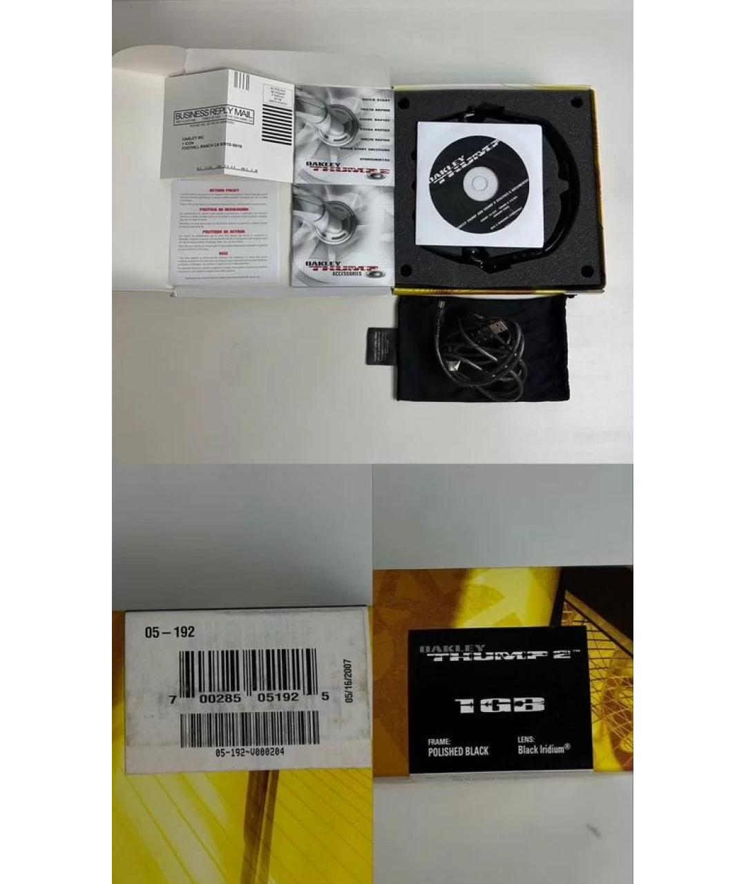 OAKLEY Черные пластиковые солнцезащитные очки, фото 9