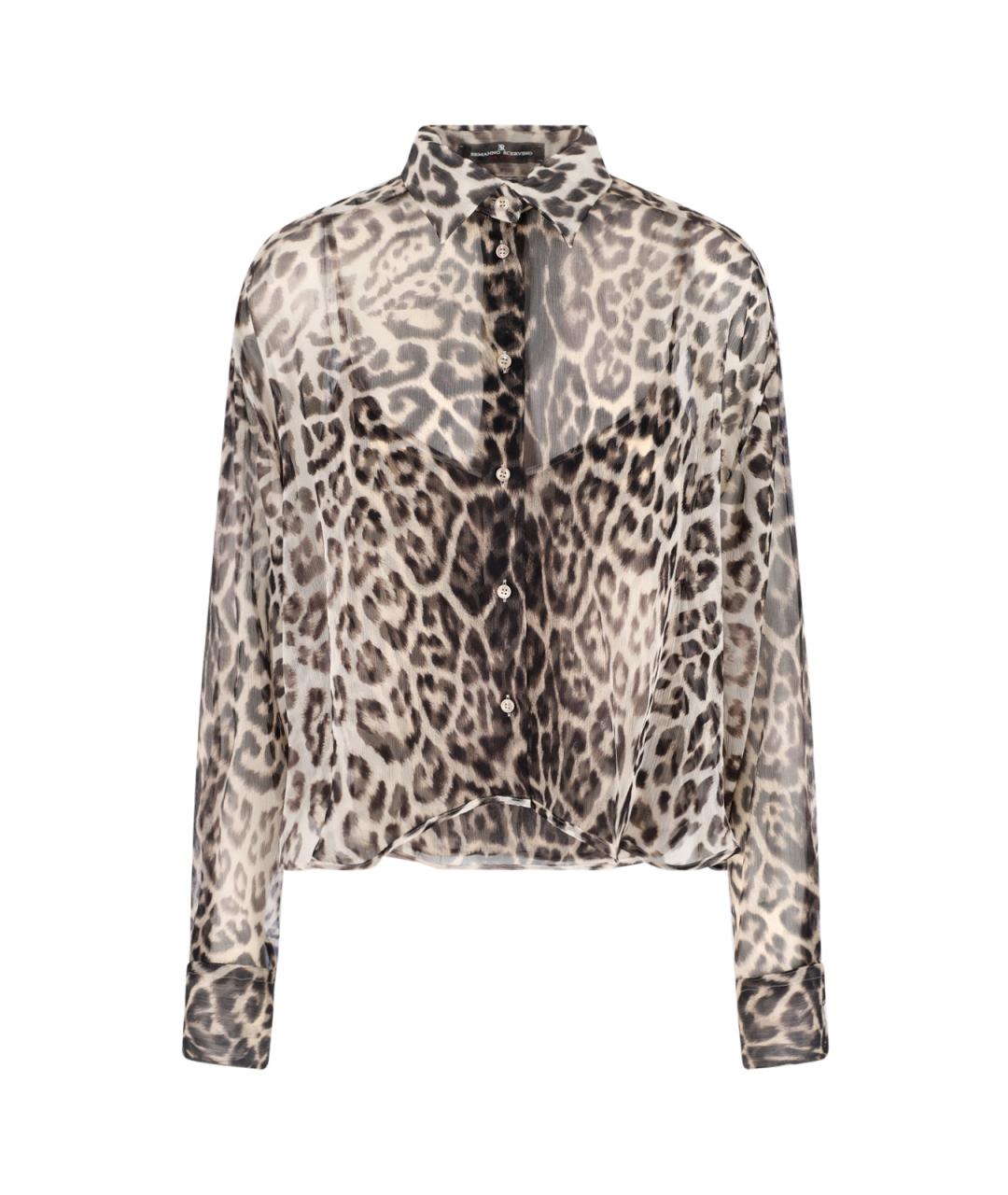 ERMANNO SCERVINO Коричневая рубашка, фото 1