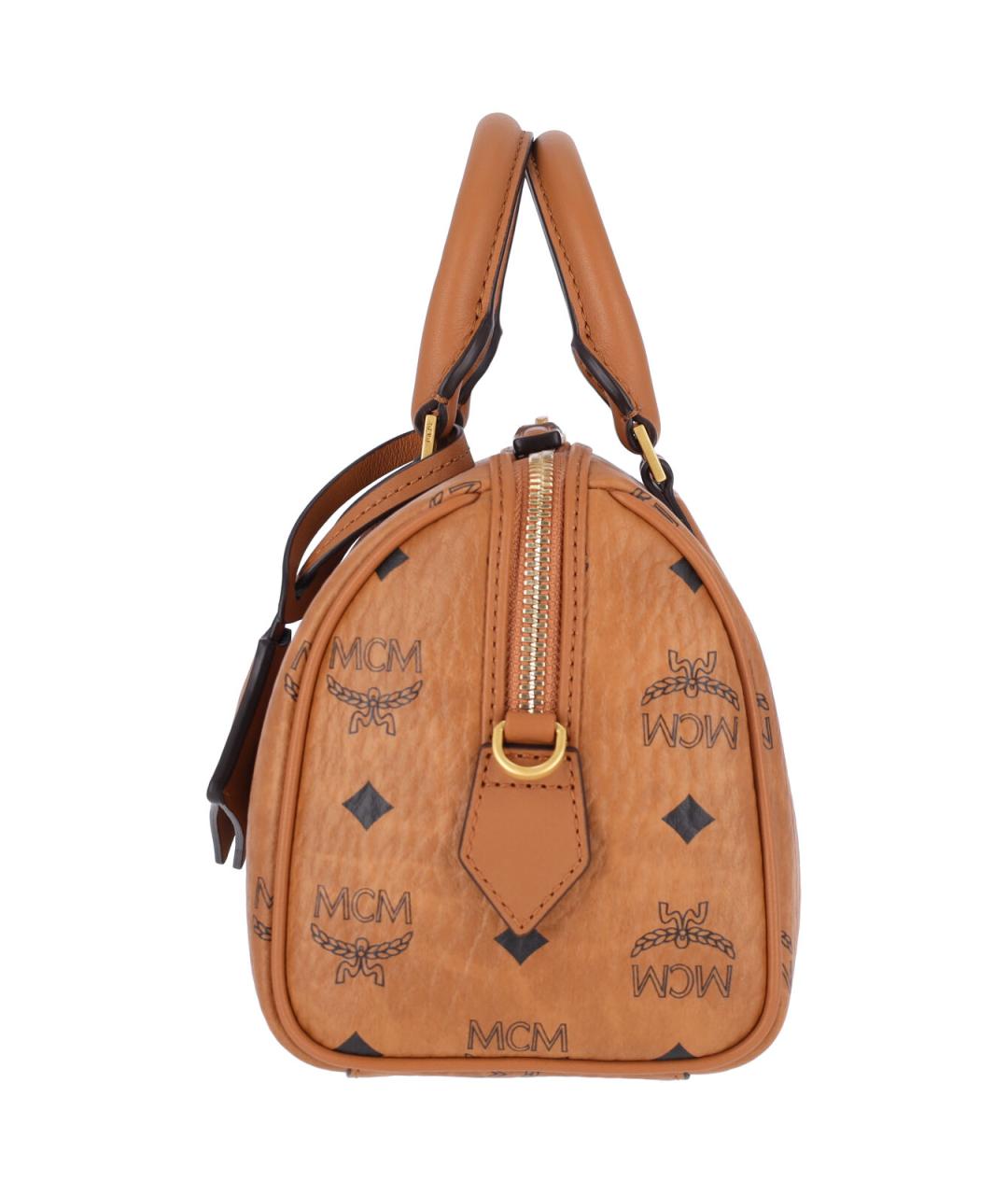 MCM Коричневая сумка тоут из искусственной кожи, фото 5