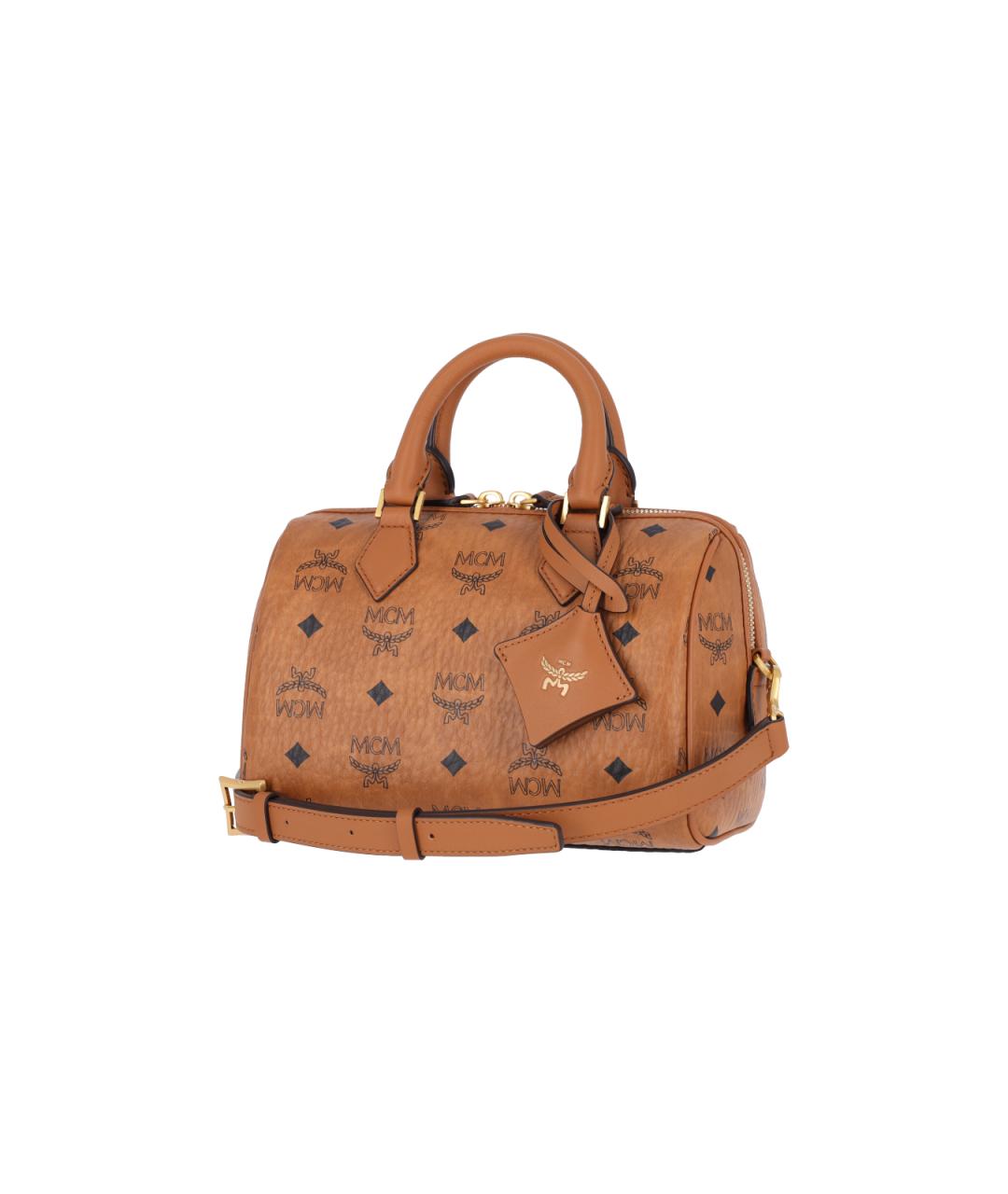 MCM Коричневая сумка тоут из искусственной кожи, фото 2