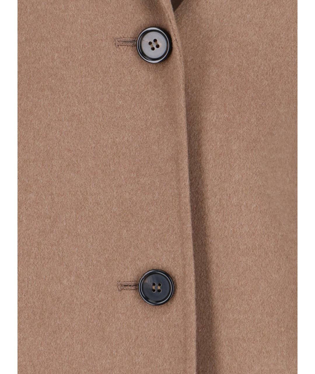 'S MAX MARA Коричневая шерстяная куртка, фото 4
