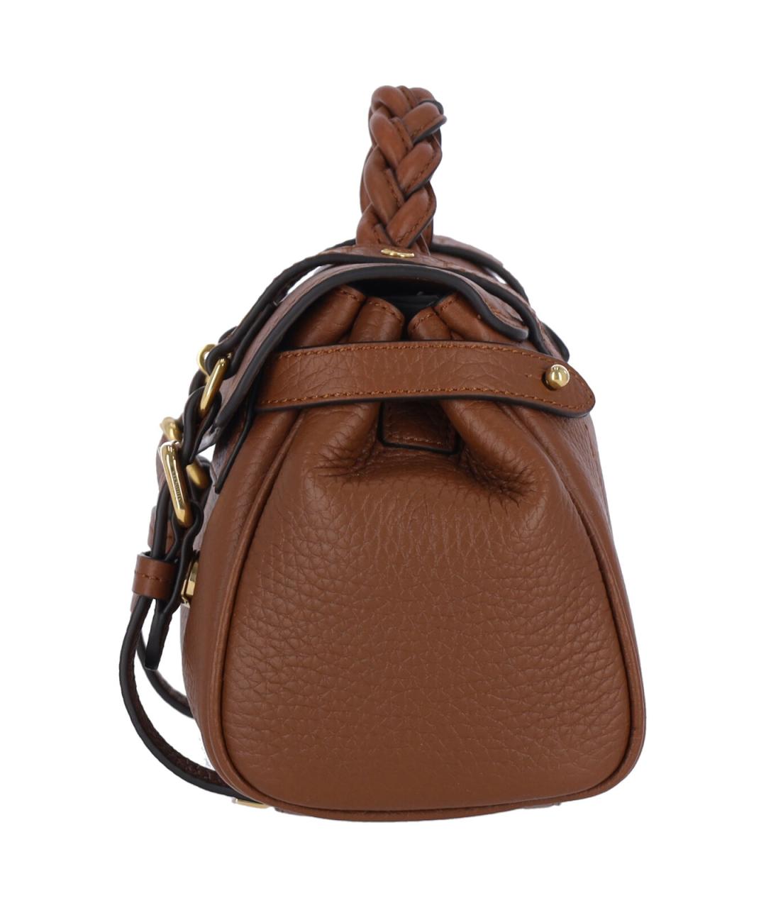 MULBERRY Коричневая кожаная сумка через плечо, фото 5