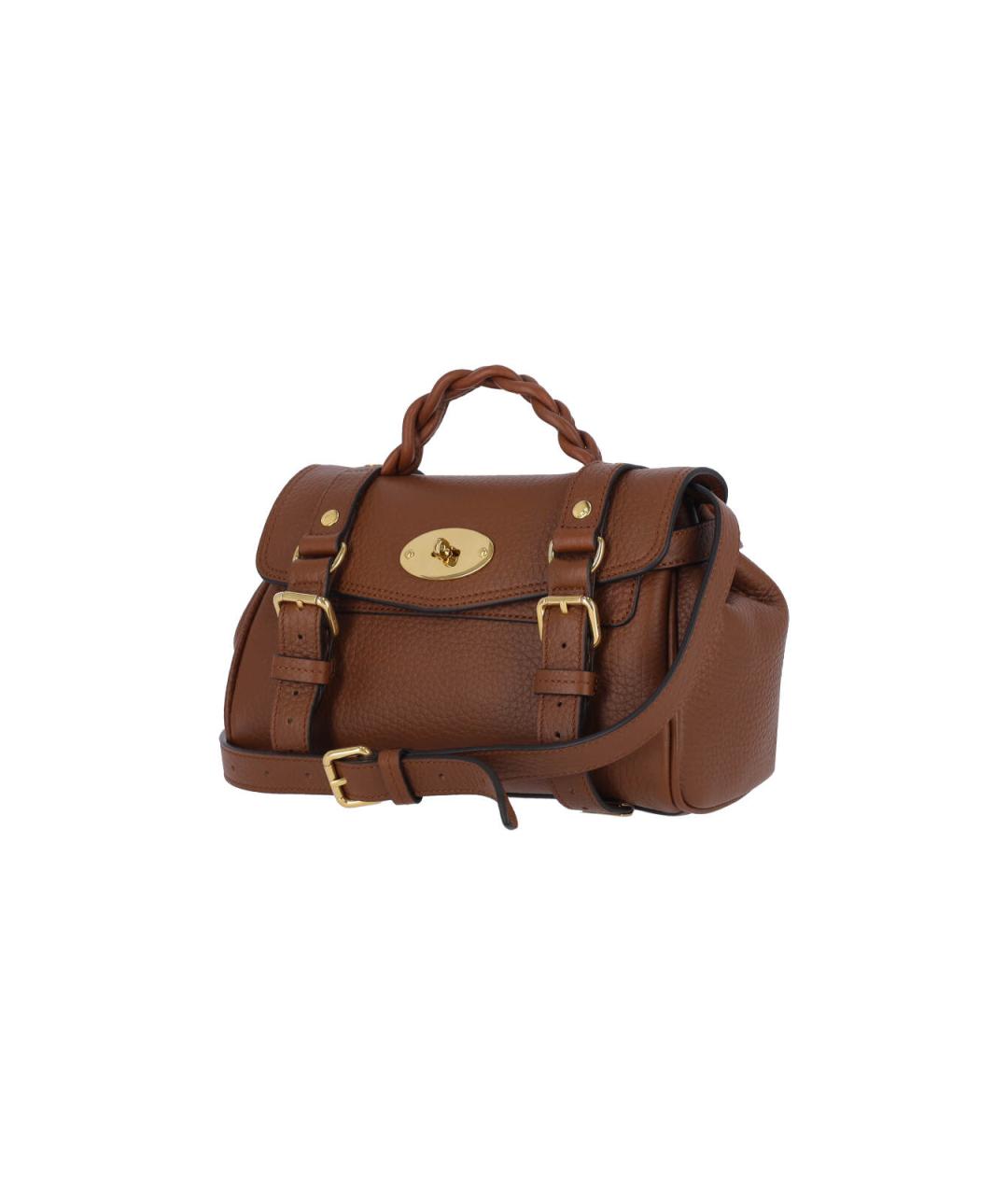 MULBERRY Коричневая кожаная сумка через плечо, фото 2