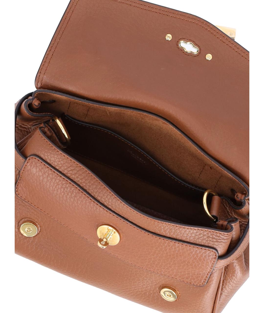 MULBERRY Коричневая кожаная сумка через плечо, фото 4