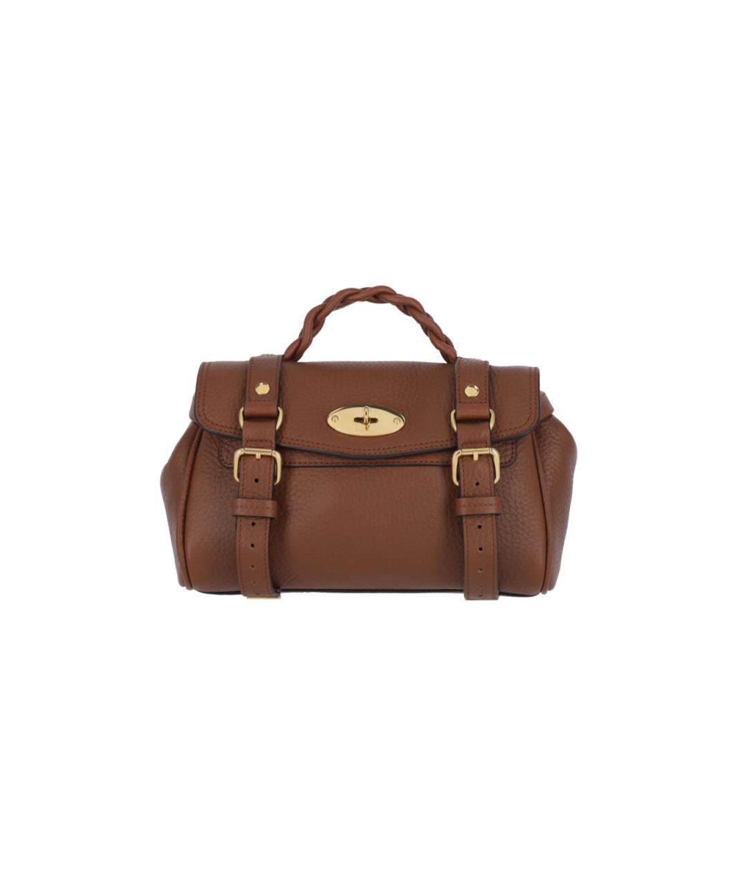 MULBERRY Коричневая кожаная сумка через плечо, фото 1