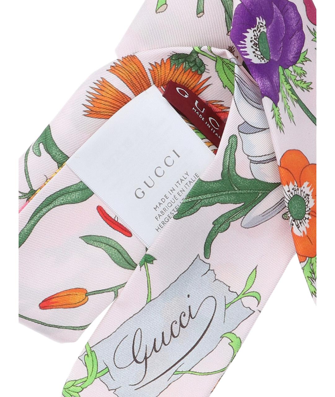 GUCCI Мульти шелковый шарф, фото 3