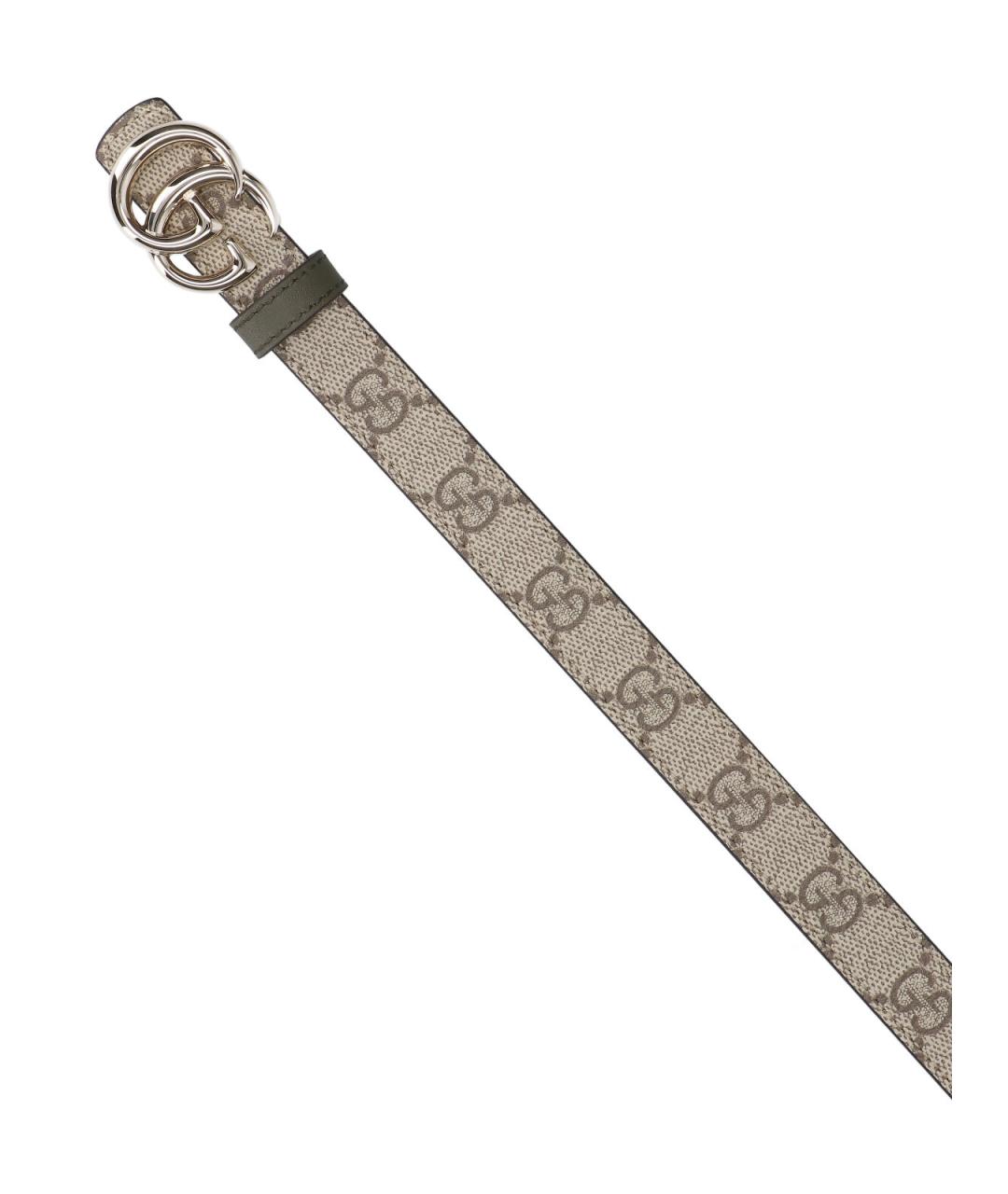 GUCCI Бежевый кожаный ремень, фото 3