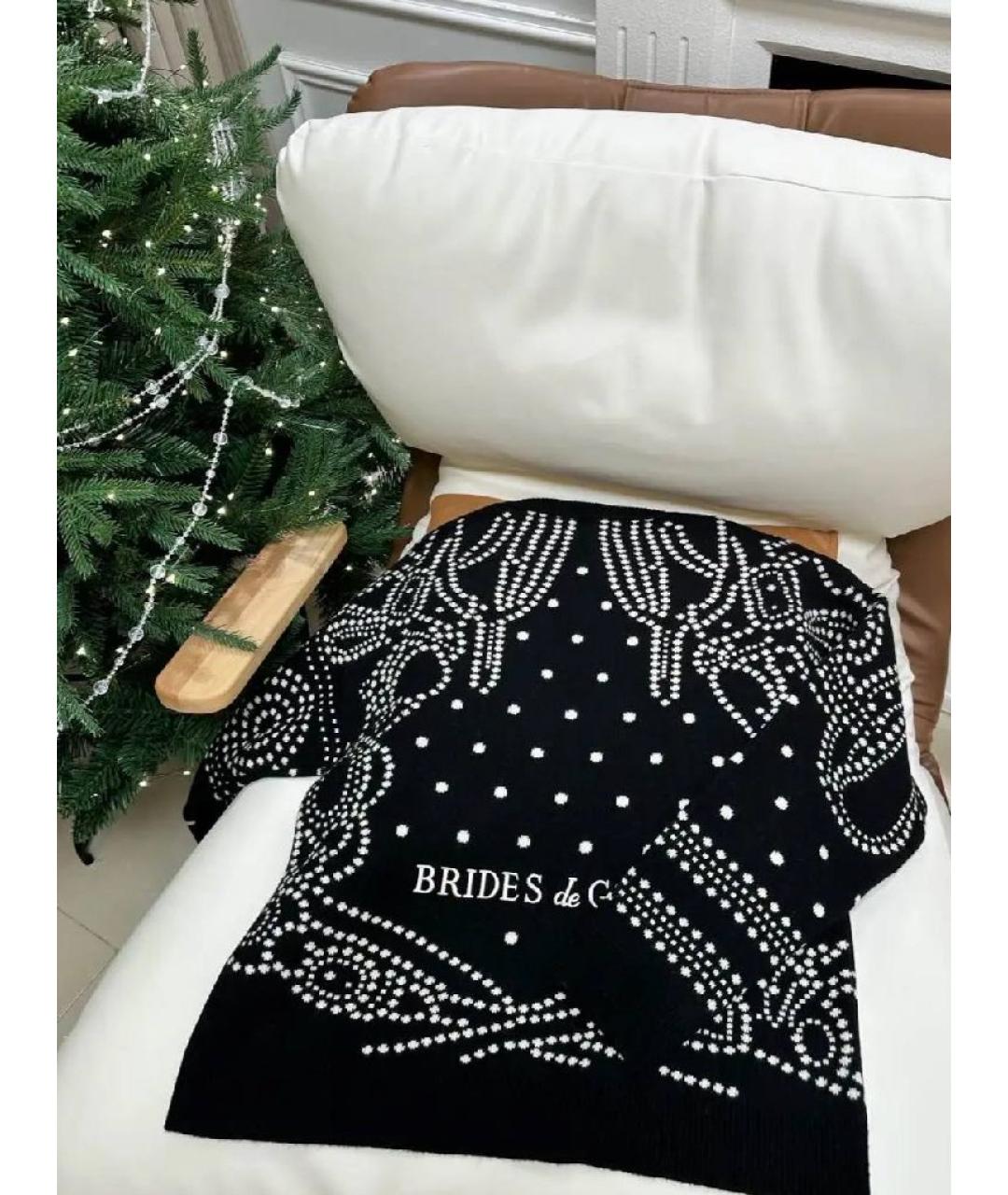 HERMES Черный кашемировый кардиган, фото 3