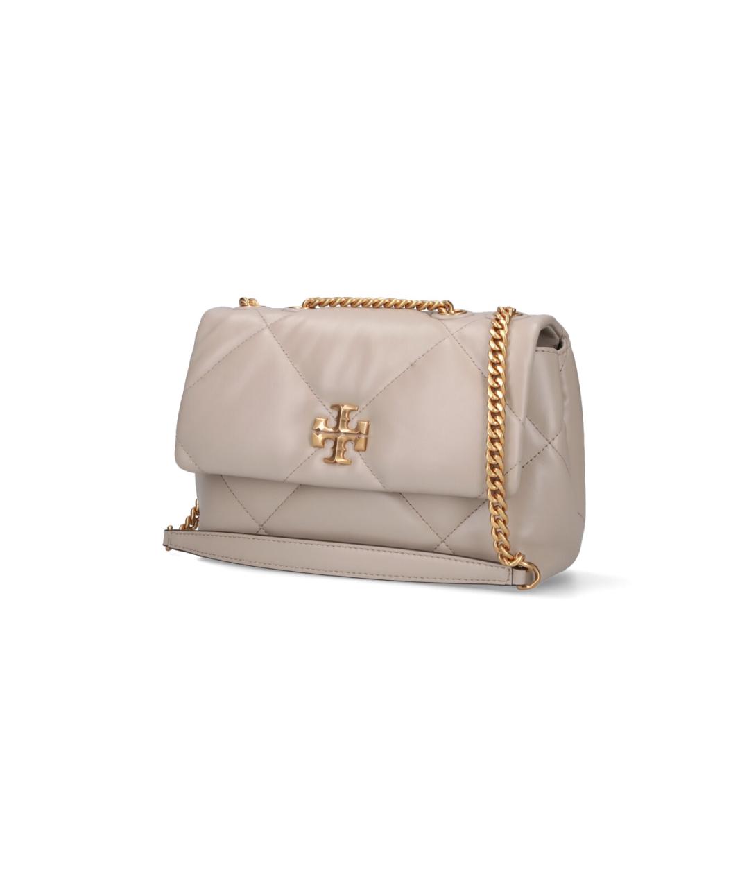 TORY BURCH Серая кожаная сумка через плечо, фото 2