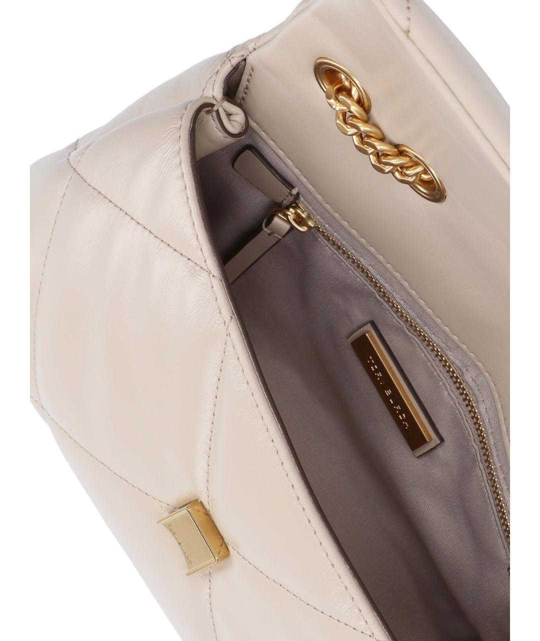 TORY BURCH Серая кожаная сумка через плечо, фото 4