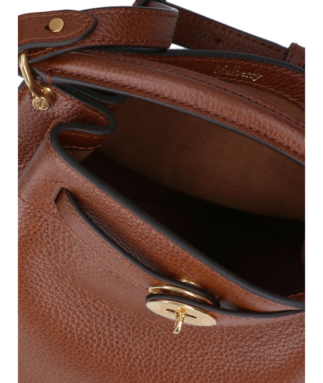 MULBERRY Коричневая кожаная сумка тоут, фото 4