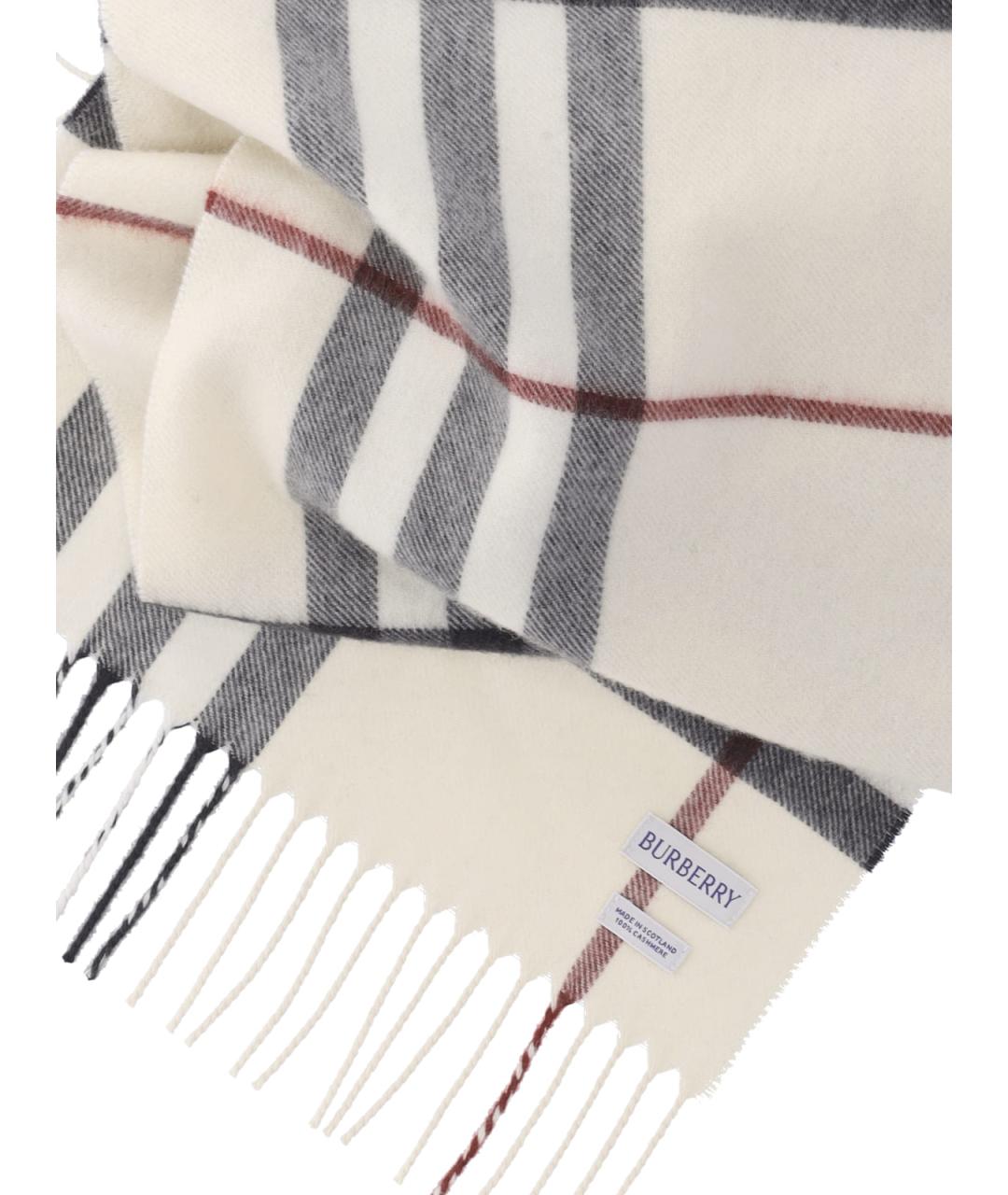 BURBERRY Серый кашемировый шарф, фото 2