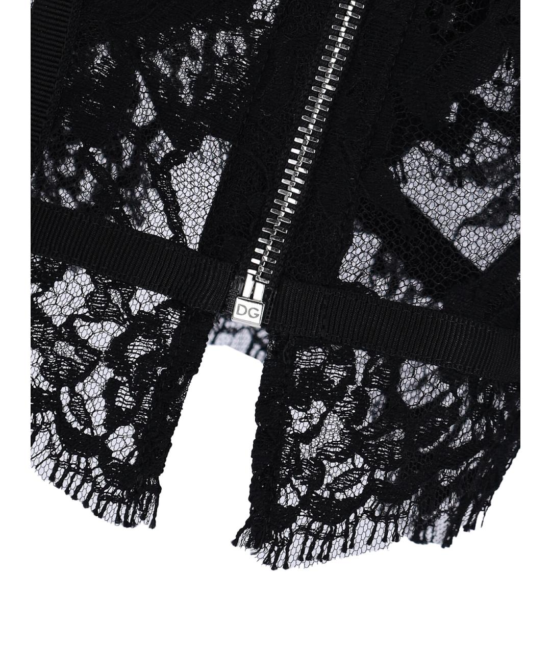 DOLCE&GABBANA Черный хлопковый корсет, фото 5