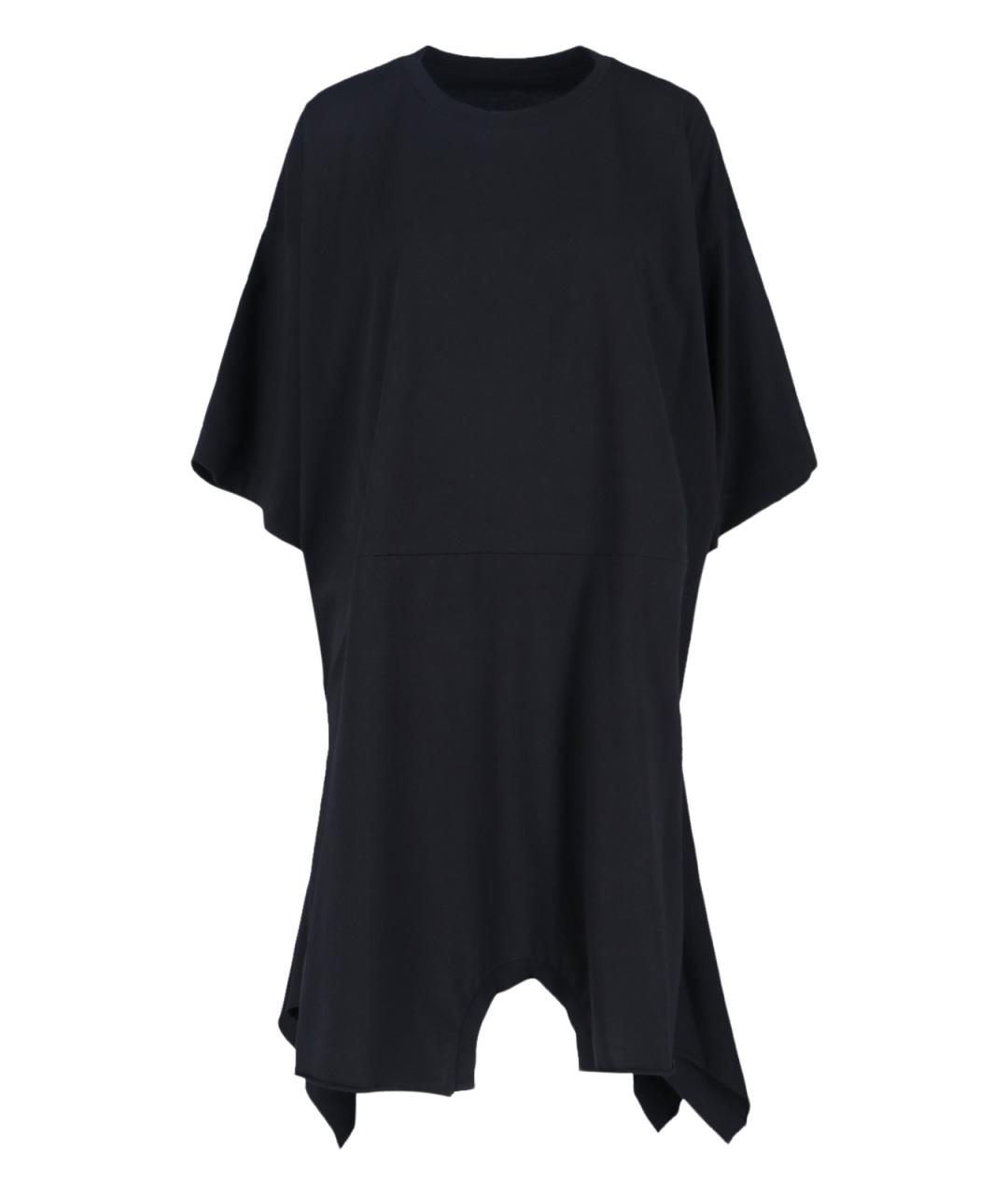 MM6 MAISON MARGIELA Черное хлопковое повседневное платье, фото 1