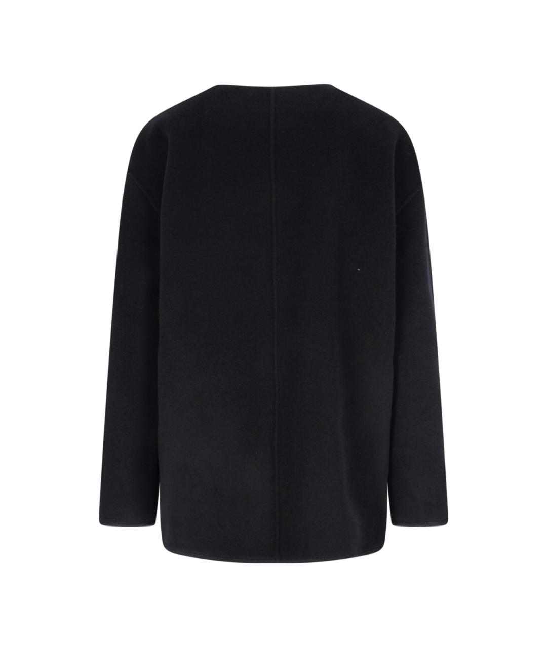 ROHE Черное шерстяное пальто, фото 2