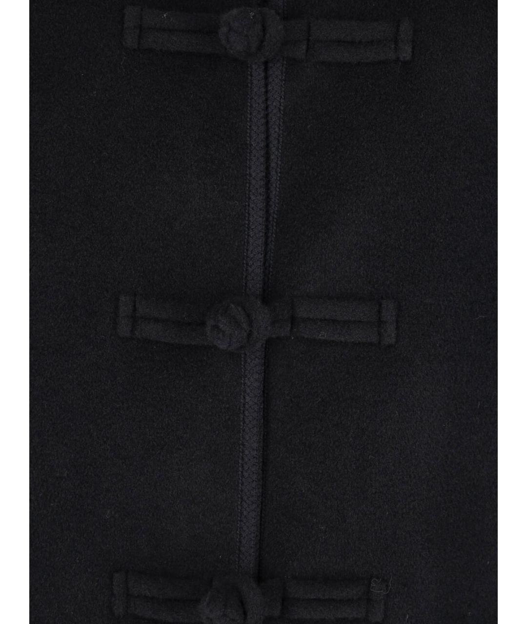 ROHE Черное шерстяное пальто, фото 5