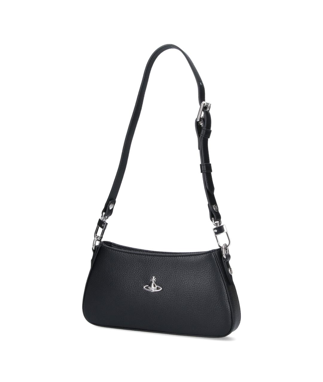 VIVIENNE WESTWOOD Черная сумка через плечо из искусственной кожи, фото 2