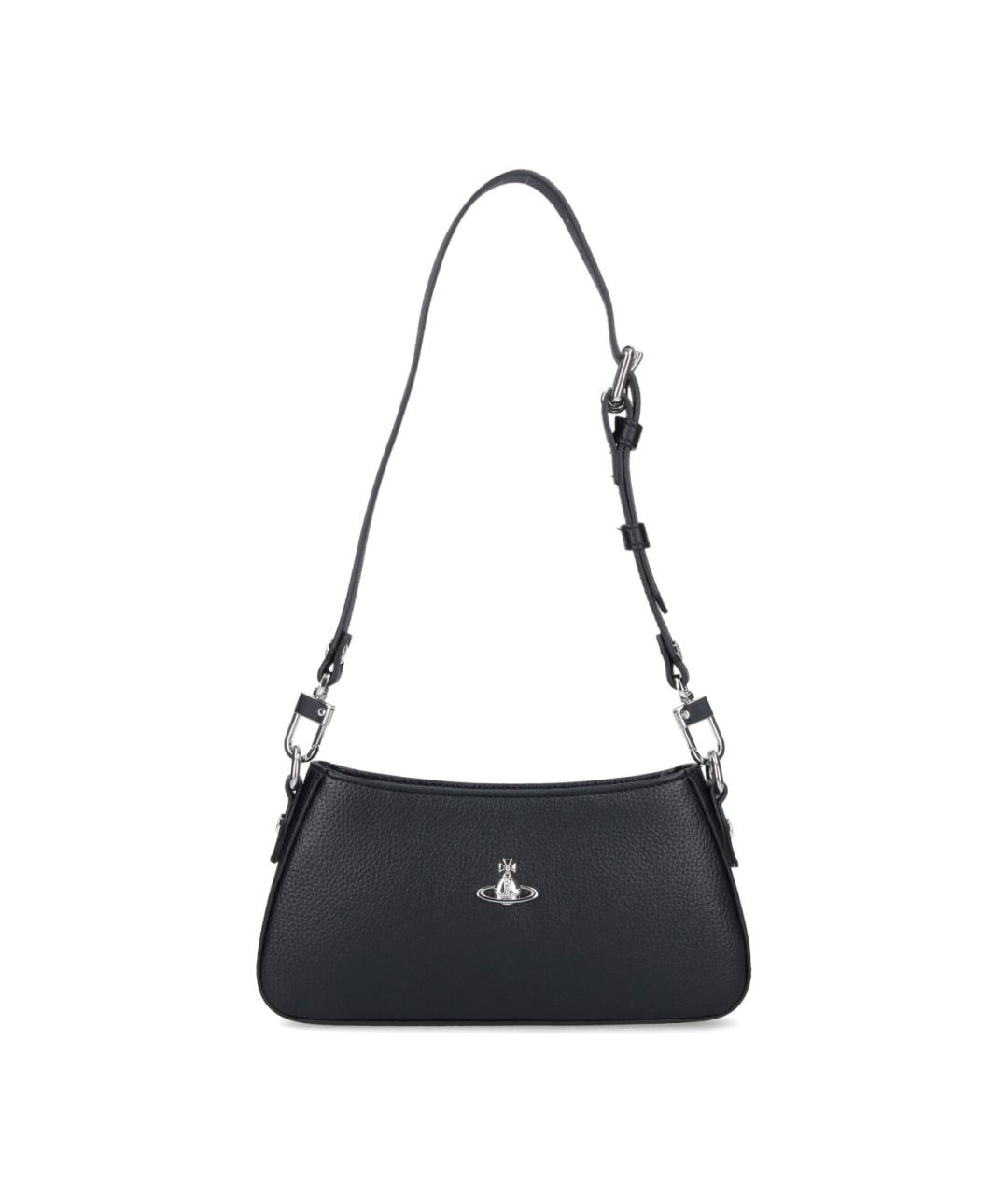 VIVIENNE WESTWOOD Черная сумка через плечо из искусственной кожи, фото 1