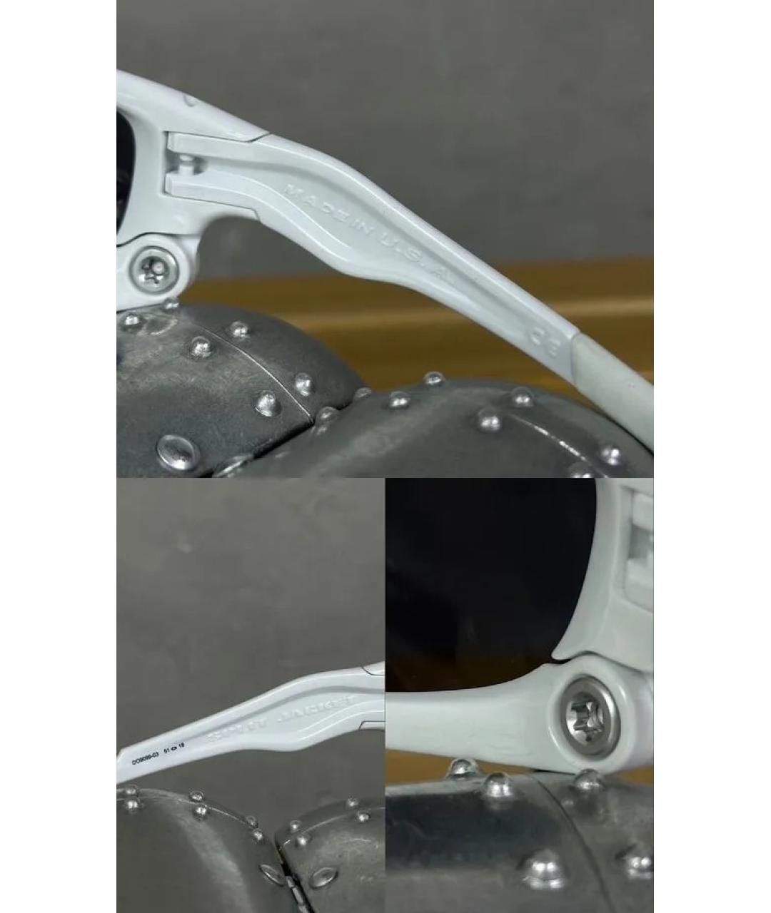 OAKLEY Белые пластиковые солнцезащитные очки, фото 8