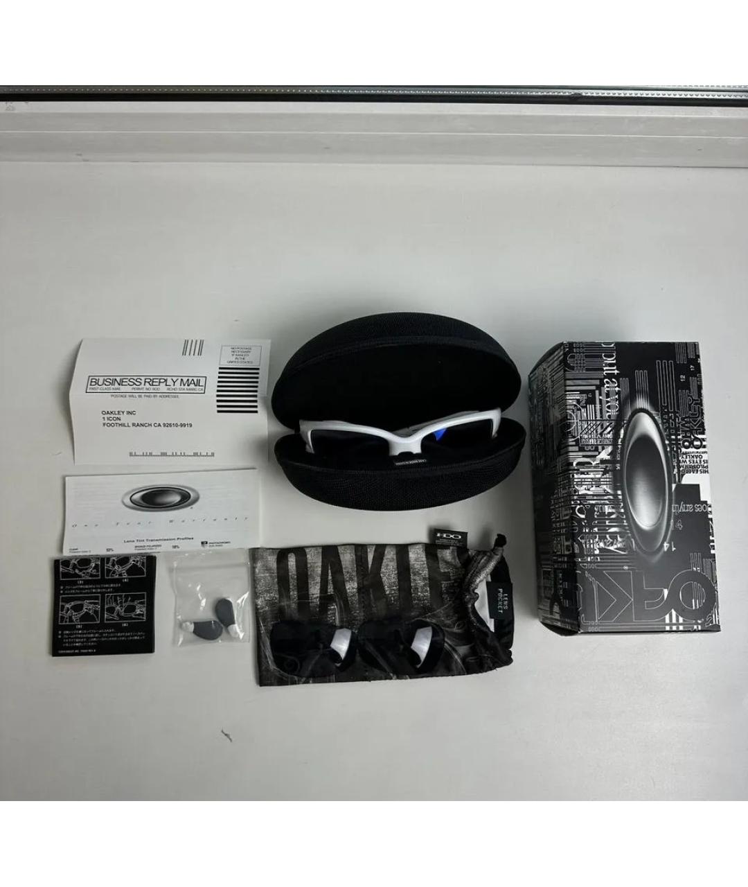 OAKLEY Белые пластиковые солнцезащитные очки, фото 9