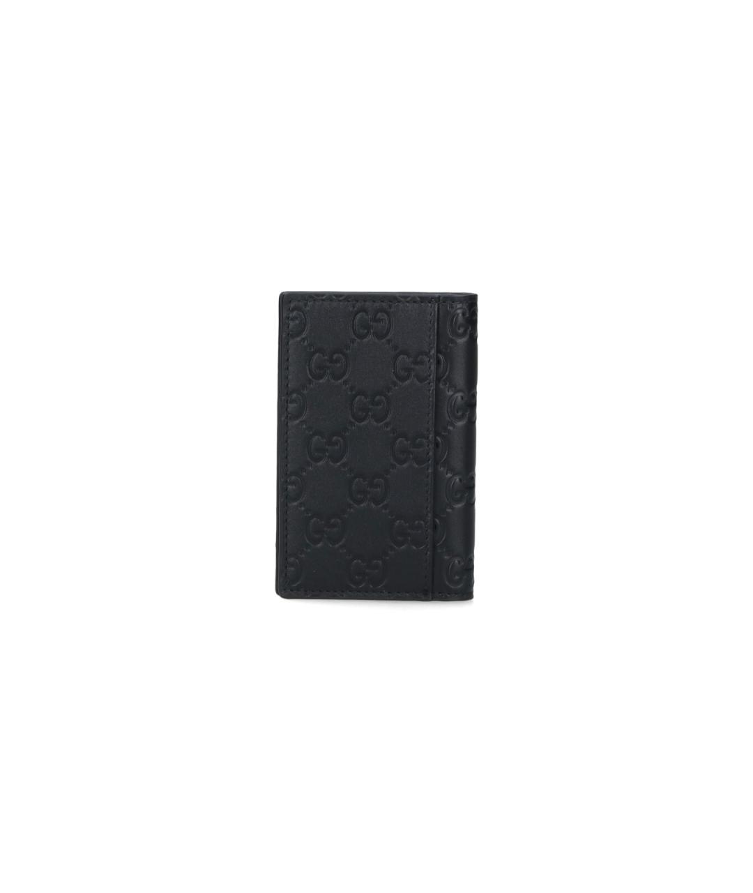 GUCCI Черный кожаный кошелек, фото 3
