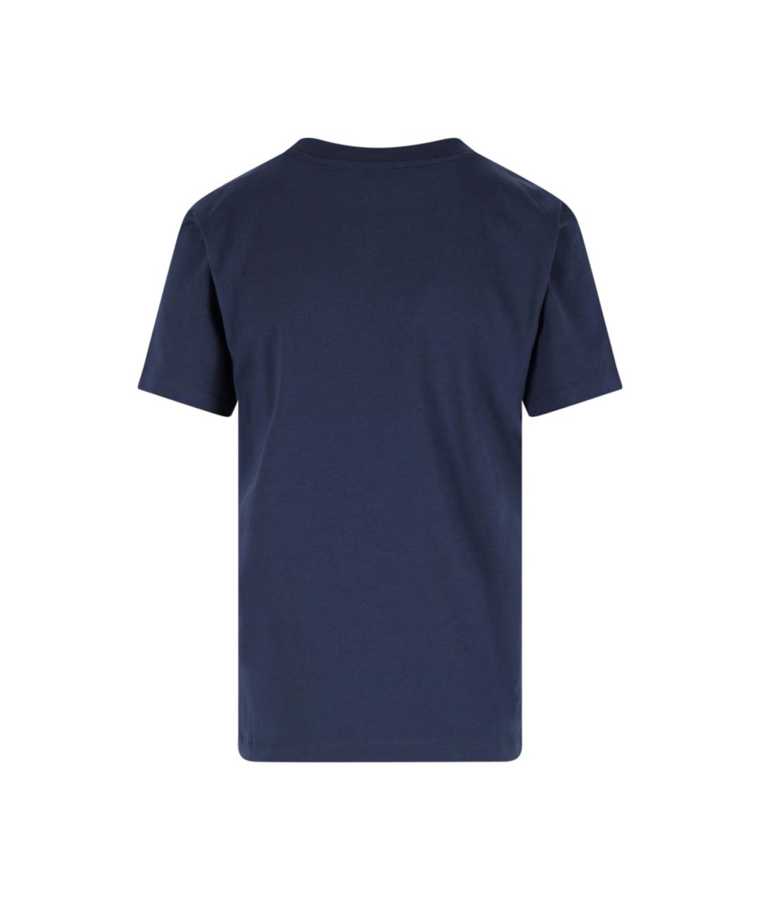 MARNI Синяя хлопковая футболка, фото 2