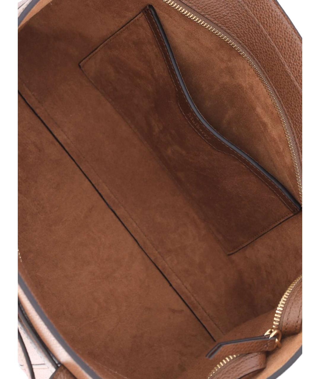 MULBERRY Коричневая кожаная сумка тоут, фото 4