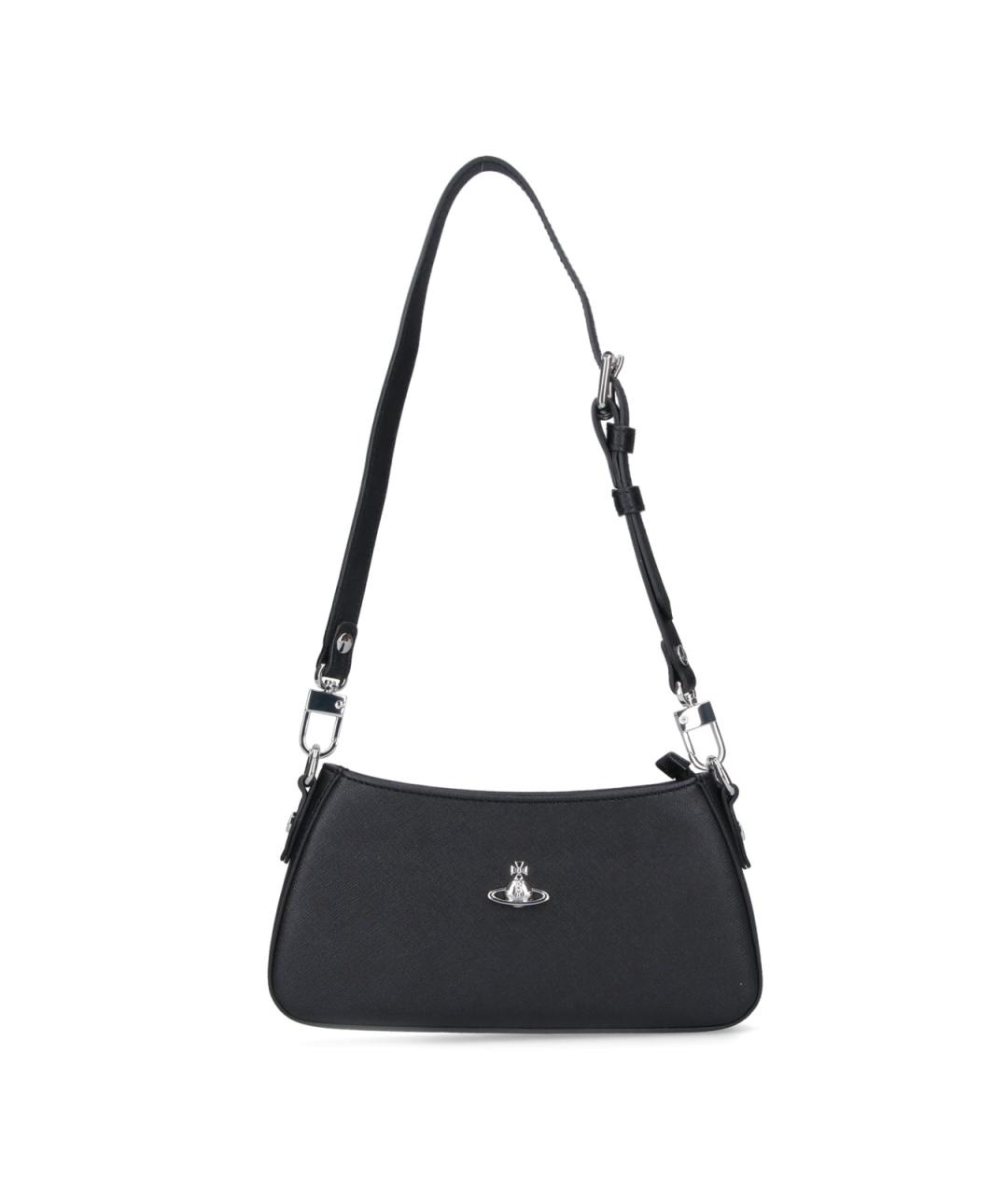 VIVIENNE WESTWOOD Черная сумка через плечо из искусственной кожи, фото 1