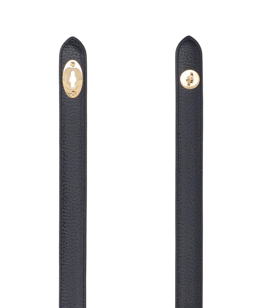 MULBERRY Черный кожаный ремень, фото 2