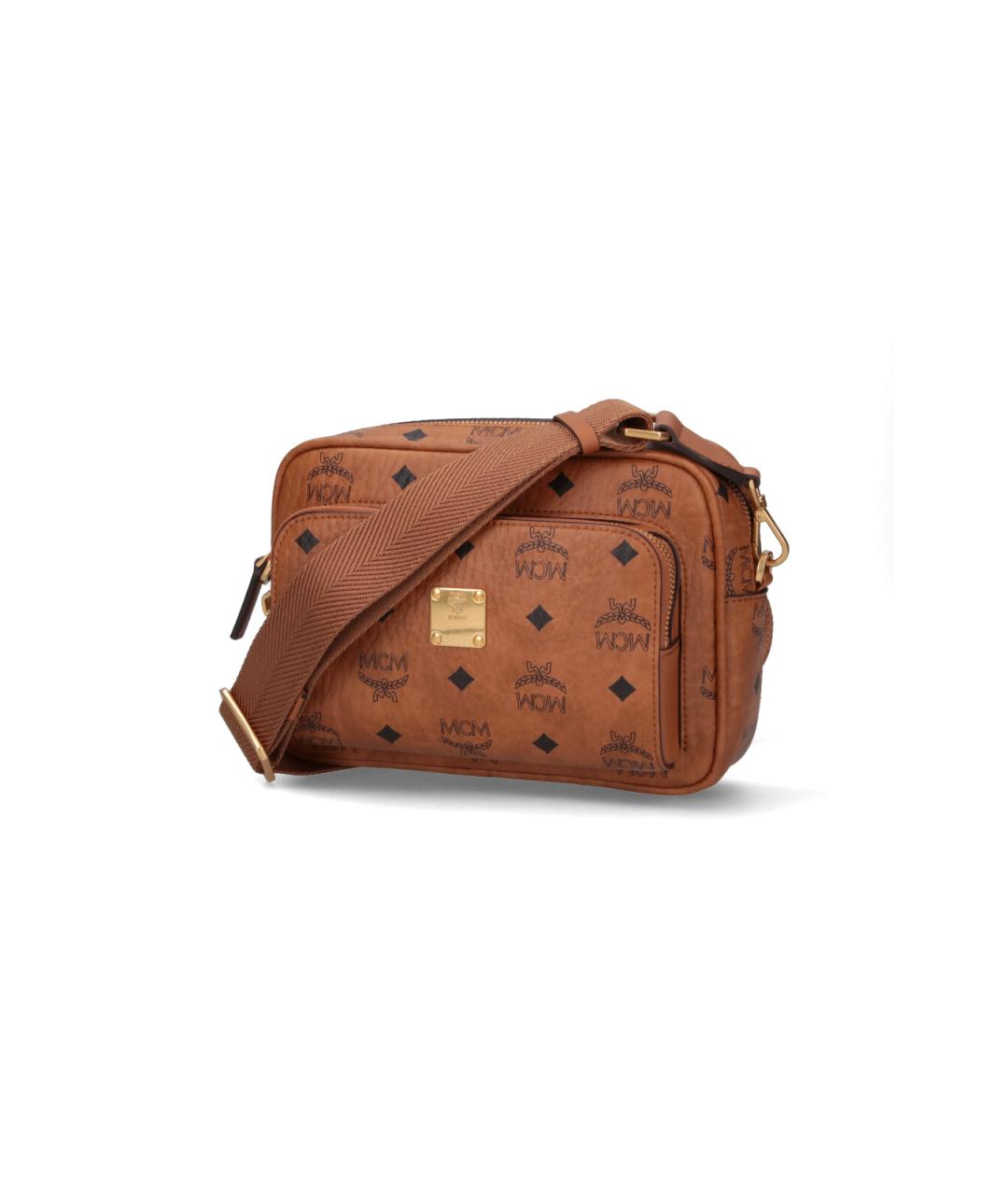 MCM Коричневая сумка на плечо из искусственной кожи, фото 2