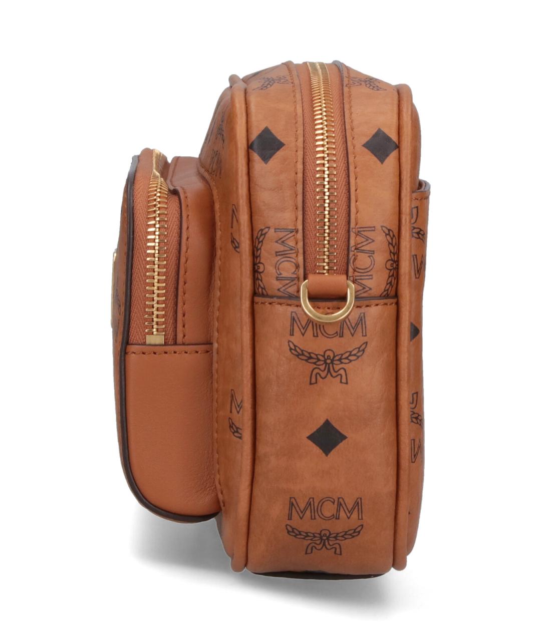 MCM Коричневая сумка на плечо из искусственной кожи, фото 5