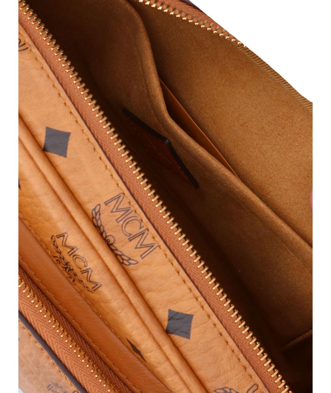 MCM Коричневая сумка на плечо из искусственной кожи, фото 4
