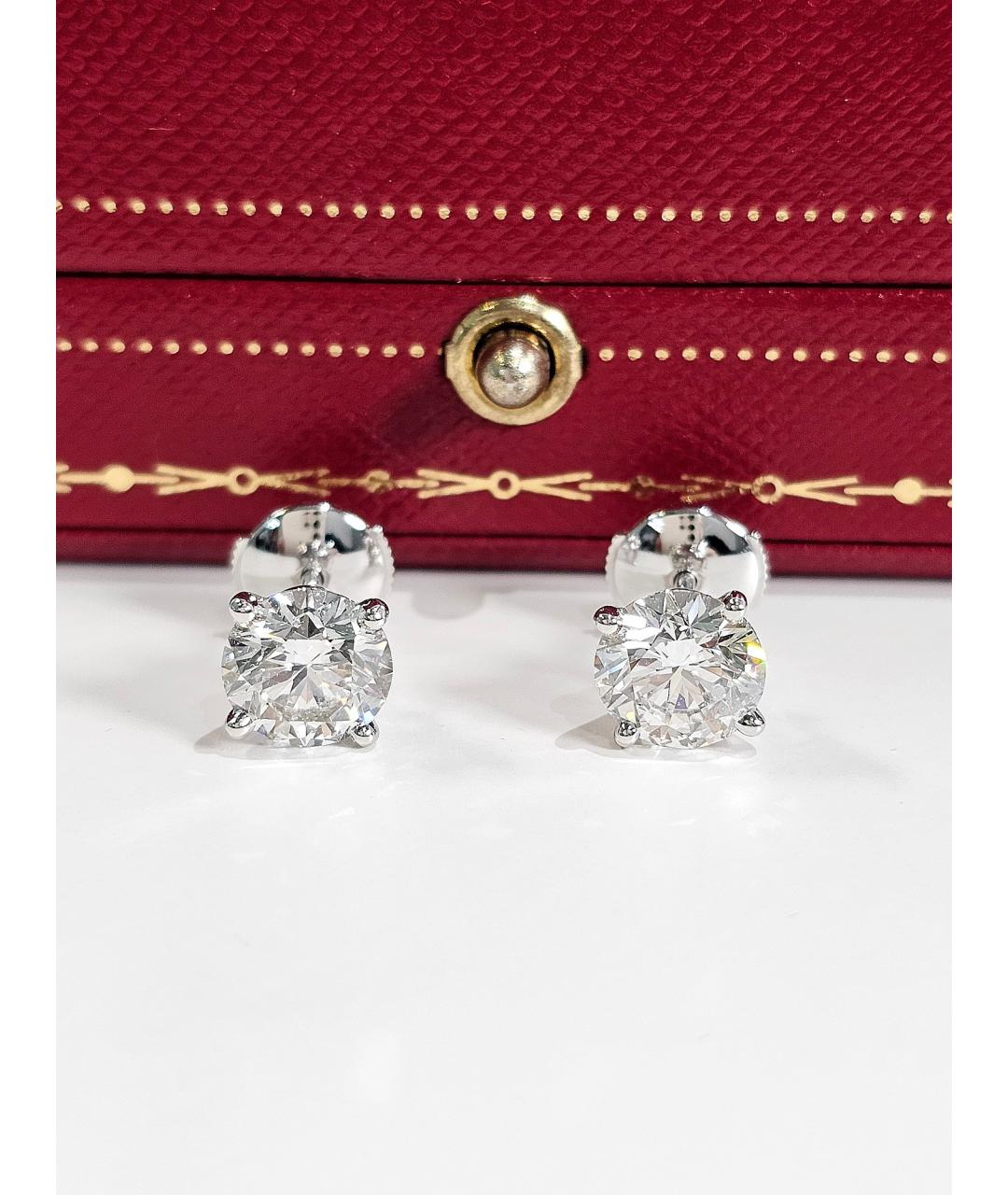 CARTIER Серебряные серьги из белого золота, фото 2